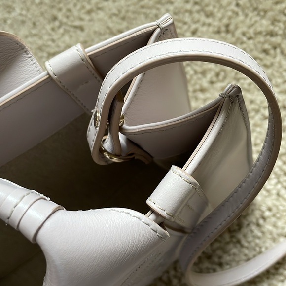 Chloé woody rare color pristine small leather tote crossbody in nomad beige - Picture 8 of 15